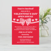 Valentine’s Day Open House Kaart (Staand voorkant)