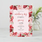 Valentine’s Day Party Invitation Kaart (Staand voorkant)