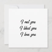 Valentine’s Day Personalized Flat Card (Achterkant)