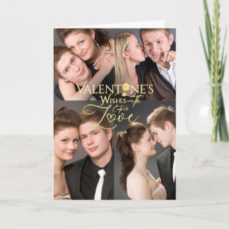 Valentine’s Day Photo Collage Keepsake Kaart