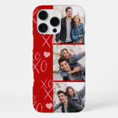 Valentine’s Day Photo Collage Personalized Couple iPhone Hoesje (Achterkant)