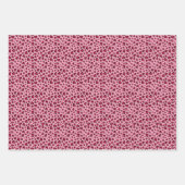Valentine’s Day Red Pink Heart Leopard print Inpakpapier Vel (Voorkant 2)