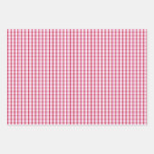 Valentine’s Day Red Pink Hearts Stripes Pattern Inpakpapier Vel (Voorkant 3)