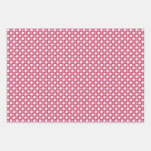 Valentine’s Day Red Pink Hearts Stripes Pattern Inpakpapier Vel (Voorkant)