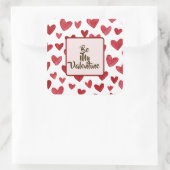 Valentine’s Day Red Sticker Be My Valentine  (Tas)