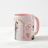  Valentine’s Day Romantic Couple Silhouette Love  Mok (Voorkant rechts)