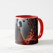 Valentine’s Day Romantic Couple Silhouette love Mok (Voorkant rechts)