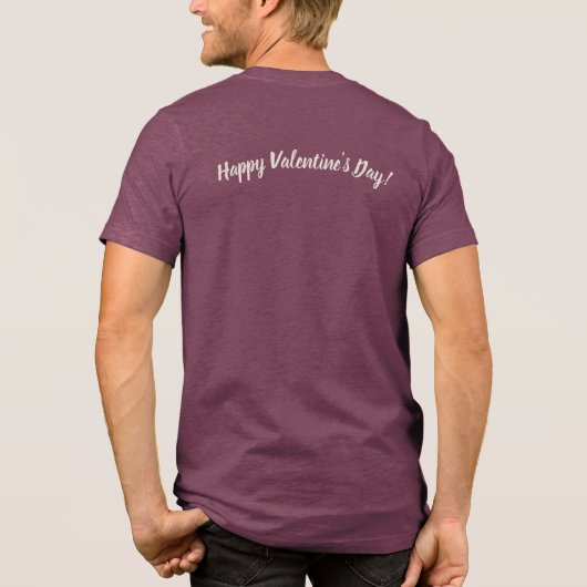 Valentine’s Day Six & Seven Meme Matching Couple  Tri-Blend Shirt (Achterkant)
