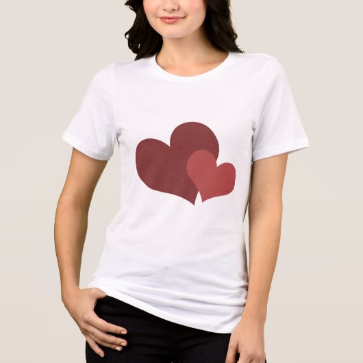 Valentine’s Day t-shirt Heart Design for Women (Voorkant)