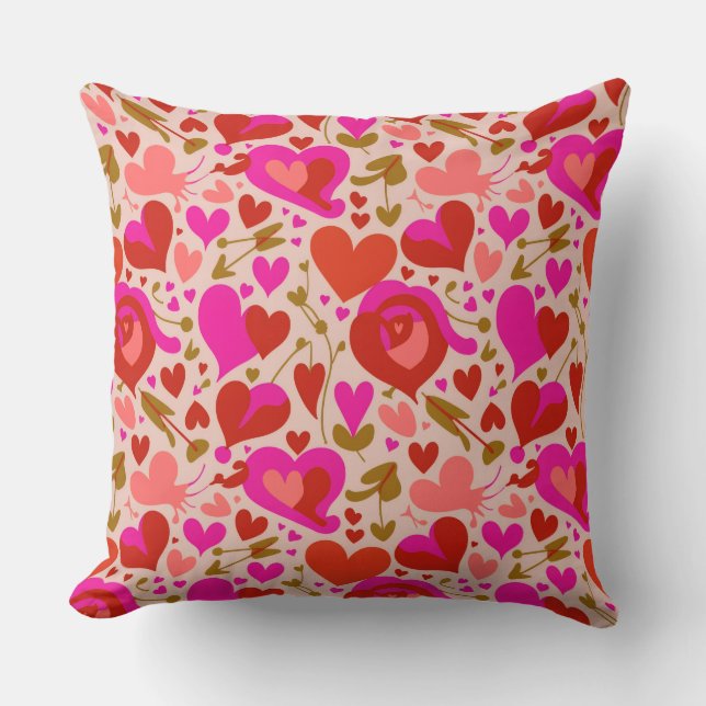 Valentine’s Day Throw Pillow Collection | Romantic Kussen (Voorkant)