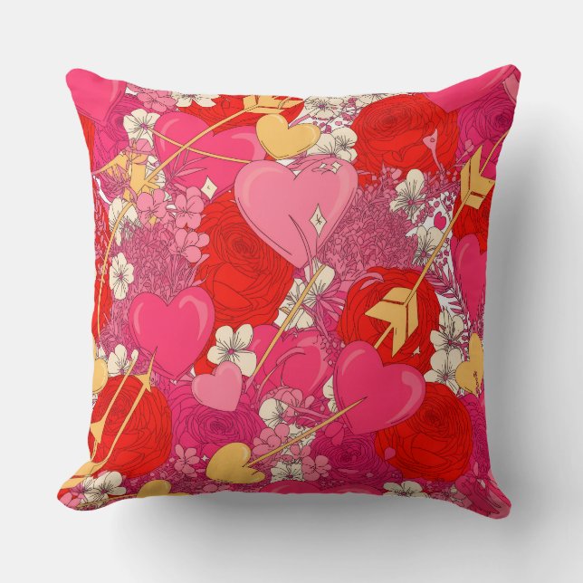 Valentine’s Day Throw Pillow Collection | Romantic Kussen (Voorkant)