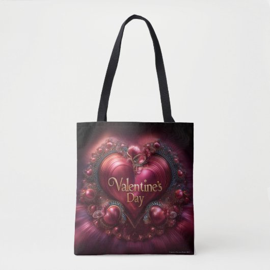 Valentine’s Day Tote Bag | Romantic, Cute (Voorkant)