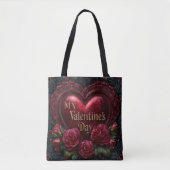 Valentine’s Day Tote Bag | Romantic, Cute (Voorkant)