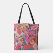 Valentine’s Day Tote Bag | Romantic, Cute (Achterkant)