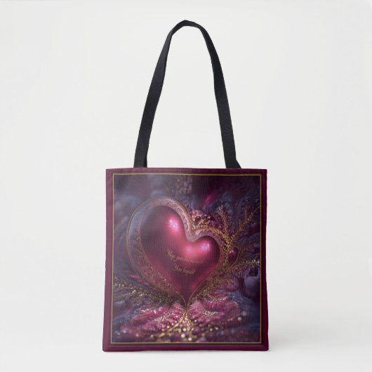 Valentine’s Day Tote Bag | Romantic, Cute (Voorkant)