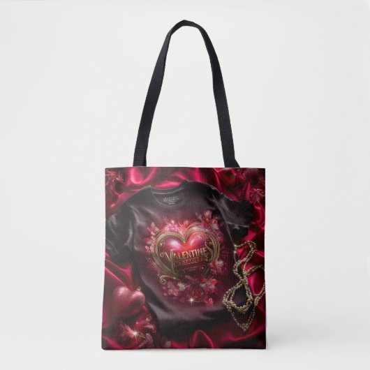 Valentine’s Day Tote Bag | Romantic, Cute (Voorkant)