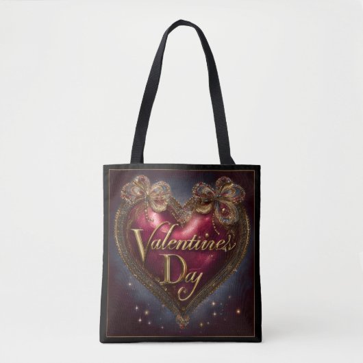 Valentine’s Day Tote Bag | Romantic, Cute (Voorkant)