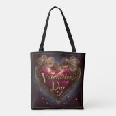 Valentine’s Day Tote Bag | Romantic, Cute (Achterkant)