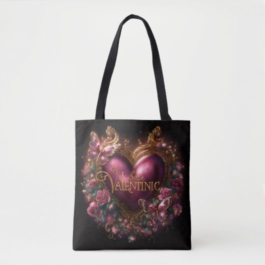 Valentine’s Day Tote Bag | Romantic, Cute (Voorkant)