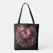 Valentine’s Day Tote Bag | Romantic, Cute (Achterkant)