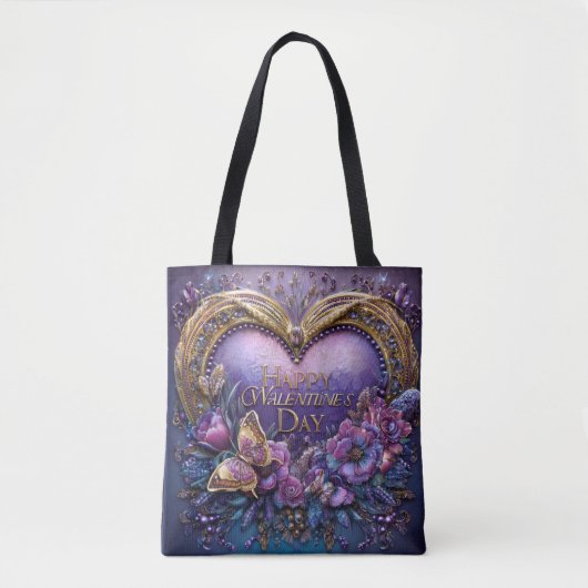 Valentine’s Day Tote Bag | Romantic, Cute (Voorkant)