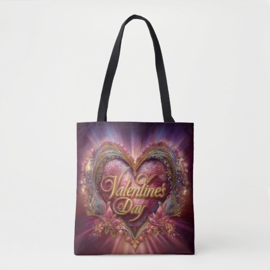 Valentine’s Day Tote Bag | Romantic, Cute (Voorkant)