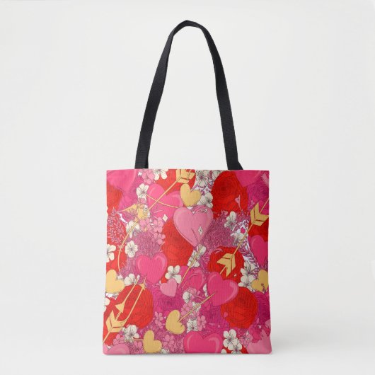 Valentine’s Day Tote Bag | Romantic, Cute (Voorkant)