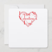 Valentine’s Day Tuxedo Cat Kaart (Achterkant)