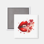 Valentine’s Day Weed Lover Stoner Babe  Magneet (Voorkant / Achterkant)