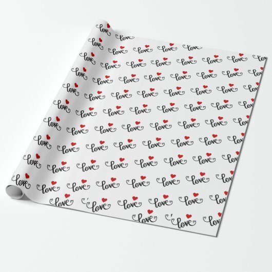Valentine’s Day Wrapping Paper Cadeaupapier (Uitgerold)