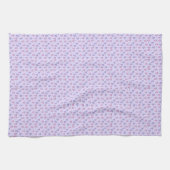 Valentine' s Kitchen Hand Towel Pink & PurpleHeart Theedoek (Horizontaal)