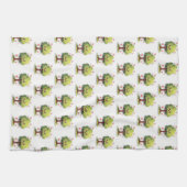 Valentine' s Kitchen Hand Towel Tree Red Hearts Theedoek (Horizontaal)