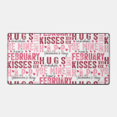 Valentine’s Word Collage Bureaumat (Voorkant)