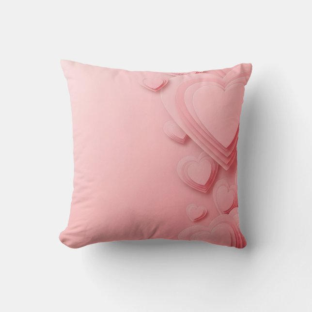 valentine sale background with hearts kussen (Voorkant)