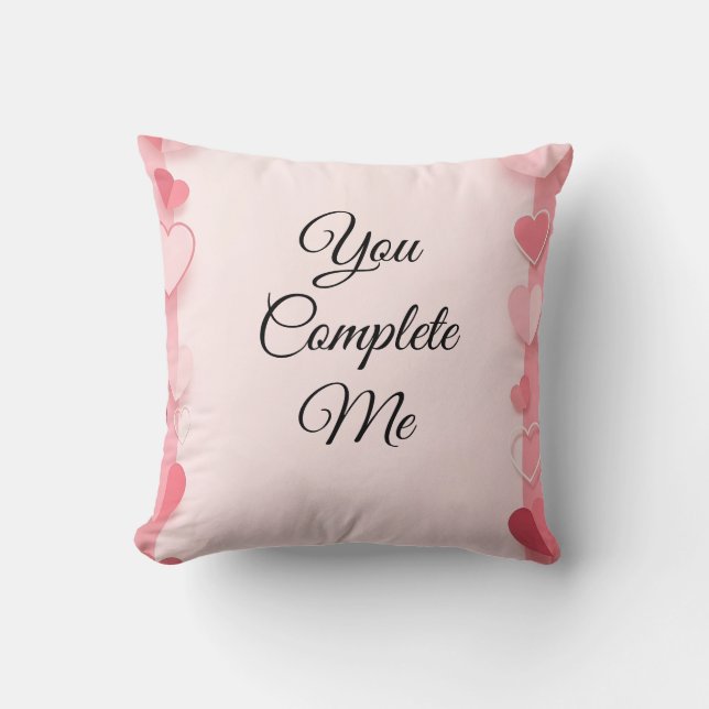 valentine sale background with hearts kussen (Voorkant)