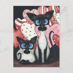 Valentine Siamese Cat - Love x's Two Feestdagenkaart