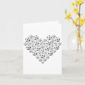 Valentine Soccer Heart Drip Srt Love Valentines Da Kaart (Gele Bloem)