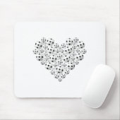 Valentine Soccer Heart Drip Srt Love Valentines Da Muismat (Met muis)