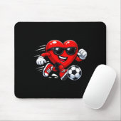 Valentine Soccer Heart Drip Srt Love Valentines Da Muismat (Met muis)