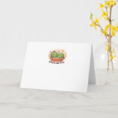 Valentine Stuck On You Cute Cactus Couple Love Pla Kaart (Gele Bloem)