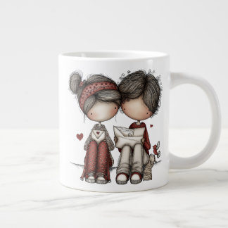 Valentine – Sweet Love Letters Specialty Mug Grote Koffiekop