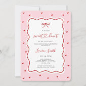 Valentine Sweetheart Baby Shower Kaart (Voorkant)