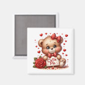 Valentine Teddy  Magneet (Voorkant / Achterkant)