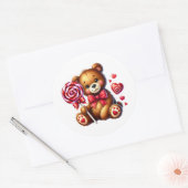 Valentine Teddy Stickers (Envelop)