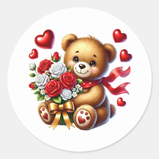 Valentine Teddy Stickers (Voorkant)