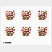 Valentine Teddy Stickers (Vel)