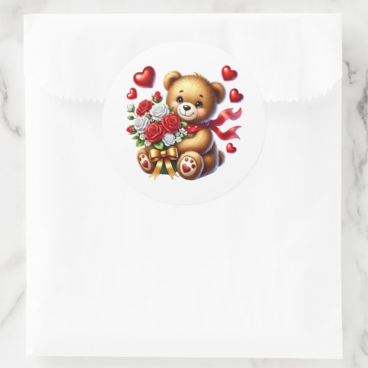Valentine Teddy Stickers (Tas)
