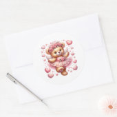 Valentine Teddy Stickers (Envelop)
