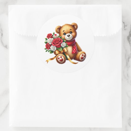 Valentine Teddy Stickers (Tas)