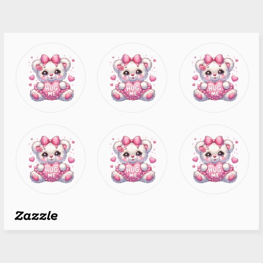 Valentine Teddy Stickers (Vel)